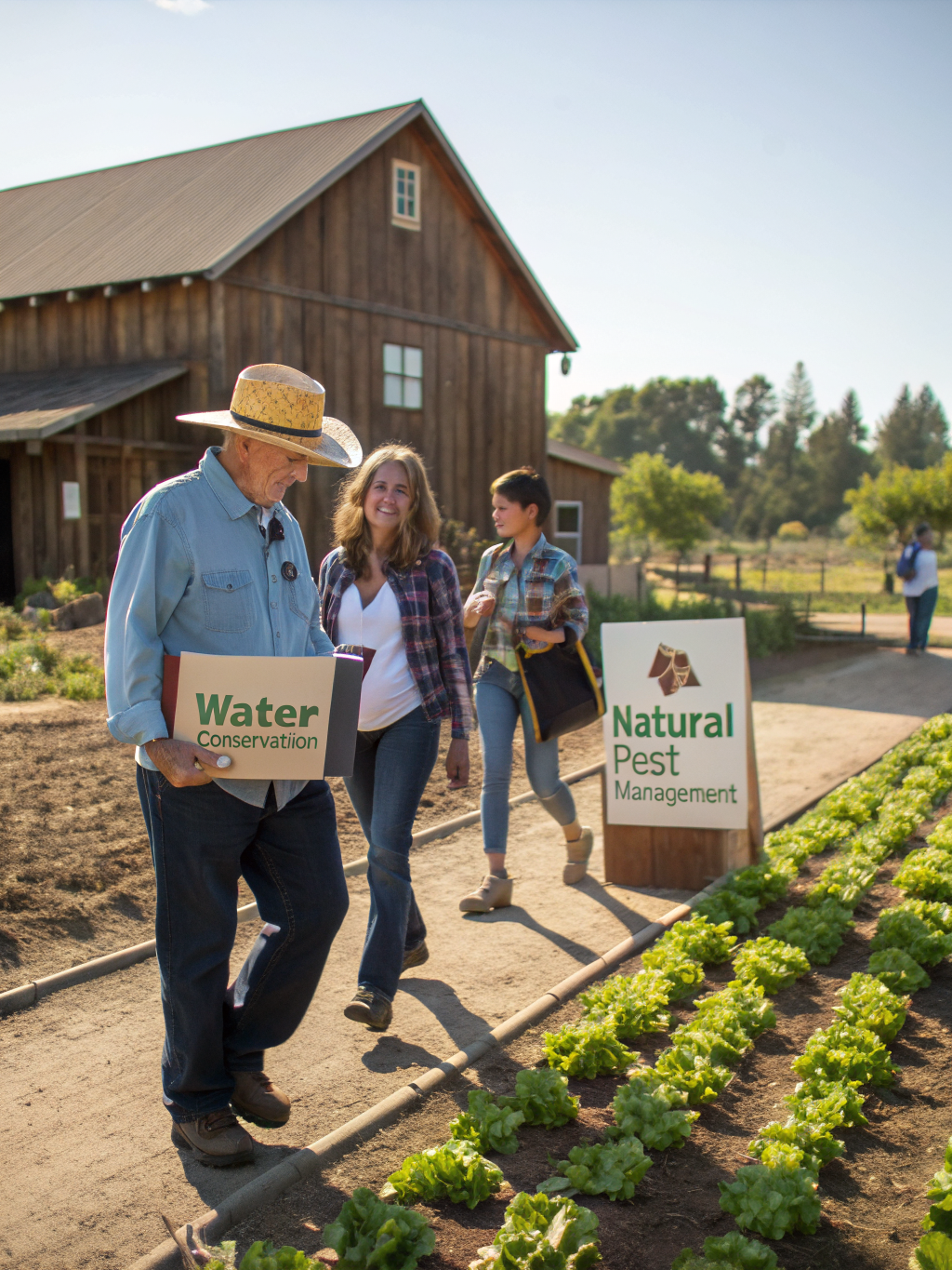 Guided tour through terraced heirloom crop fields and fruit orchards