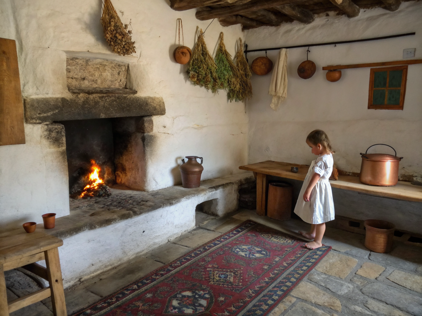 Seasonal hearth kitchen cooking with cast iron and fresh greens
